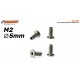 Kit de parafusos para sistema flutuante de corpo M2 de 5 mm