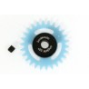 Nylon Anglewinder Gear 26th. For 3/32" Axle M50. 15,8mm SIT -Black insert (light blue)