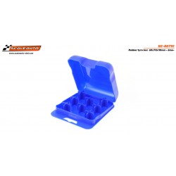 Caixa de pneu de borracha 60x70x18mm -azul-