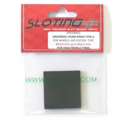 Kit de espuma TIPO-3, saco de 4 unidades, para pneus de perfil alto