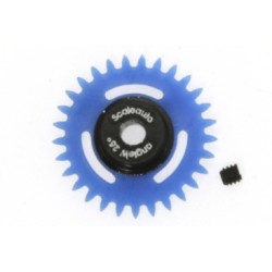 1/32 anglewinder nylon crown gear 29t for 3/32" axle, blue