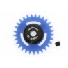 1/32 anglewinder nylon crown gear 29t for 3/32" axle, blue