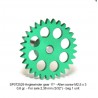 Coroa Z29 x 16,8 engrenagem angular 11 graus VERDE