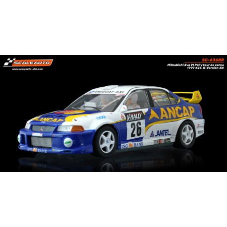 Mitsubishi Evo VI Ancap Rally Tour de Corse 1999 N-26 Trelles / Christie. R-Version AW