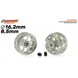 Jante Aluminio 16.2x8.5mm. Monza-2 para Eje 2,38mm Tornillo M2,5 Novedad