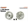 Jante Aluminio 16,5x10mm. Monza-2 para Eje 3/32 con Tornillo M2,5. Novedad
