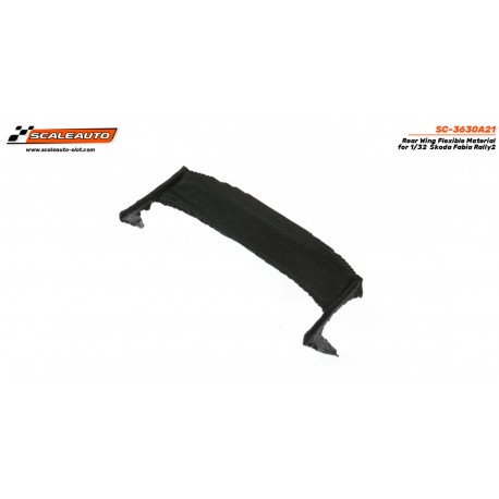 Spoiler em borracha flexível para Skoda Fabia Rally2