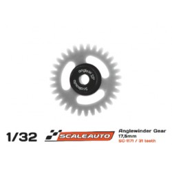 CREMALHEIRA 31d. Anglewinder Ø17.0mm en Nylon Gris para Eje de 3/32 (2.38mm) y Tornillo M2.