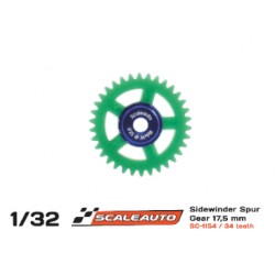 CREMALHEIRA 34d. Sidewinder Ø17.5mm Procomp-RS Nylon Verde para Eje 3/32 (2.38mm) y Tornillo M2.SCALEAUTO