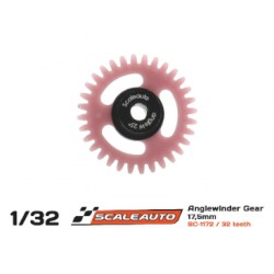 CREMALHEIRA 32d. Anglewinder Ø17.0mm en Nylon Violeta para Eje de 3/32 (2.38mm) y Tornillo M2. SCALEAUTO