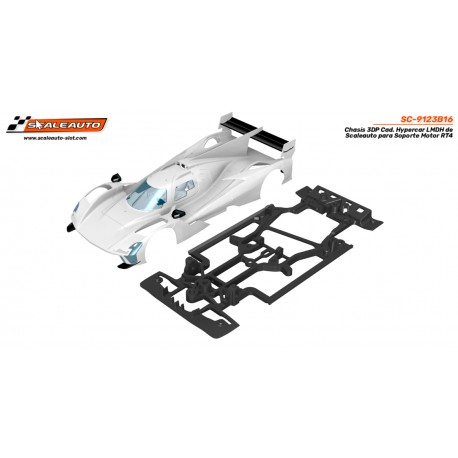 Chassis Scaleauto LMDH 3DP Caddy V-series Hypercar para suporte de motor RT4