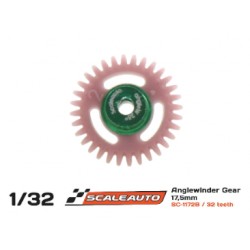 CREMALHEIRA 32d. Anglewinder Ø17.0mm Reverse en Nylon Violeta para Eje de 3/32 (2.38mm) y Tornillo M2 SCALEAUTO