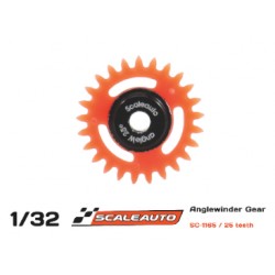 Cremalheira 25d. Anglewinder 25° Procomp-RS en Nylon Laranja para Eje 3/32 (2.38mm) e parafuso M2.