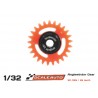 Corona 25d. Anglewinder 25° Procomp-RS en Nylon Naranja para Eje 3/32 (2.38mm) y tonillo M2.