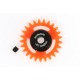Cremalheira 25d. Anglewinder 25° Procomp-RS en Nylon Laranja para Eje 3/32 (2.38mm) e parafuso M2.