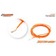 Cable 1,5mm. Naranja Siliconado. 2 metros.