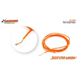 1.5mm cable. Orange silicone-coated. 2 meters.