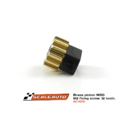 PINHÃO 12D. M50 EJE 2MM DIAM 6,5MM COM PARAFUSO SCALEAUTO