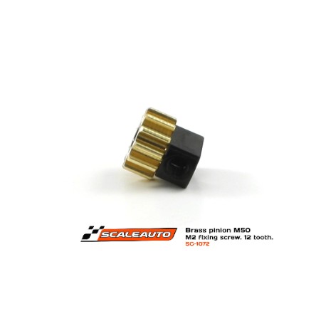 PINHÃO 12D. M50 EJE 2MM DIAM 6,5MM COM PARAFUSO SCALEAUTO