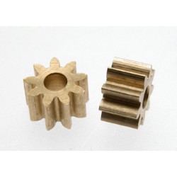 Brass Pinion 11t M50 to fit motors with 2mm shaft, diameter 5,8mm