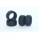 4X Black Dry-2 slip control tyres 18,5x9 mm
