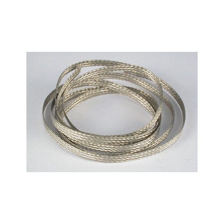 PATILHAS, TRANÇA MB EM ROLO 1METRO ESTANHADA MB SLOT