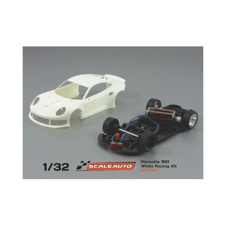 Porsche 991 GT3 White Racing Kit. Motor Sprinter-2 Anglewinder