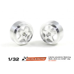 Jante aluminio 15,8×8.5mm. Serbing para Eje 3/32 (2,38mm) Peso 1,2 gr. M2.