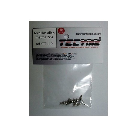 Parafusos allen metricos 2x4