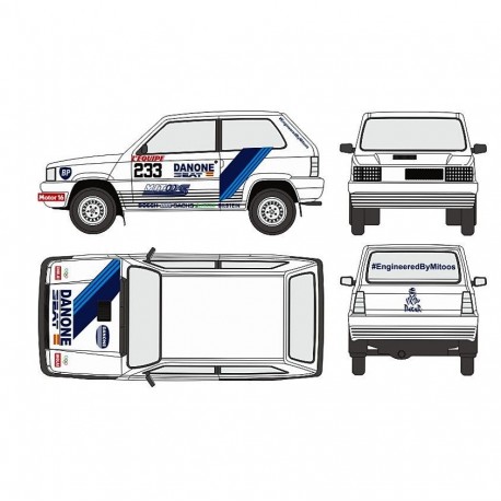 Set de calças para Fiat panda Danone mitoos