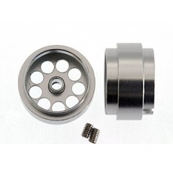 Jantes aluminio 17,2x10mm. Lightweight, eje 3/32 diam ext.15mm.