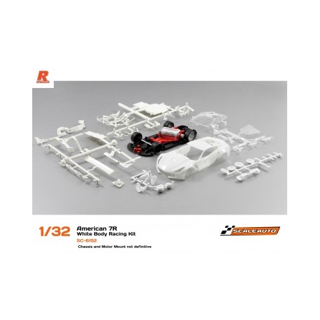 CORVETTE C7R GT3 WHITE RACING KIT ANGLEWINDER SCALEAUTO SC 6152